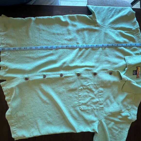 Men's Havana Jack's Cafe Tropical Silk Short Sleeve Shirt, Size Large - Picture 10 of 10